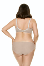 Бюстгальтер Pamela с мягкими сетчатыми чашками с вышивкой (Размер: 95F) (Цвет: синий)