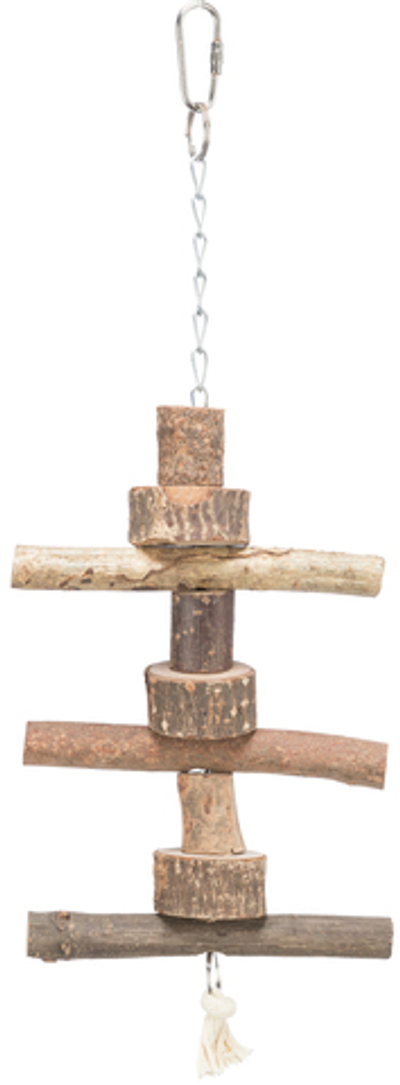 Игрушка для попугая деревянная, на цепочке, 40 см, Trixie