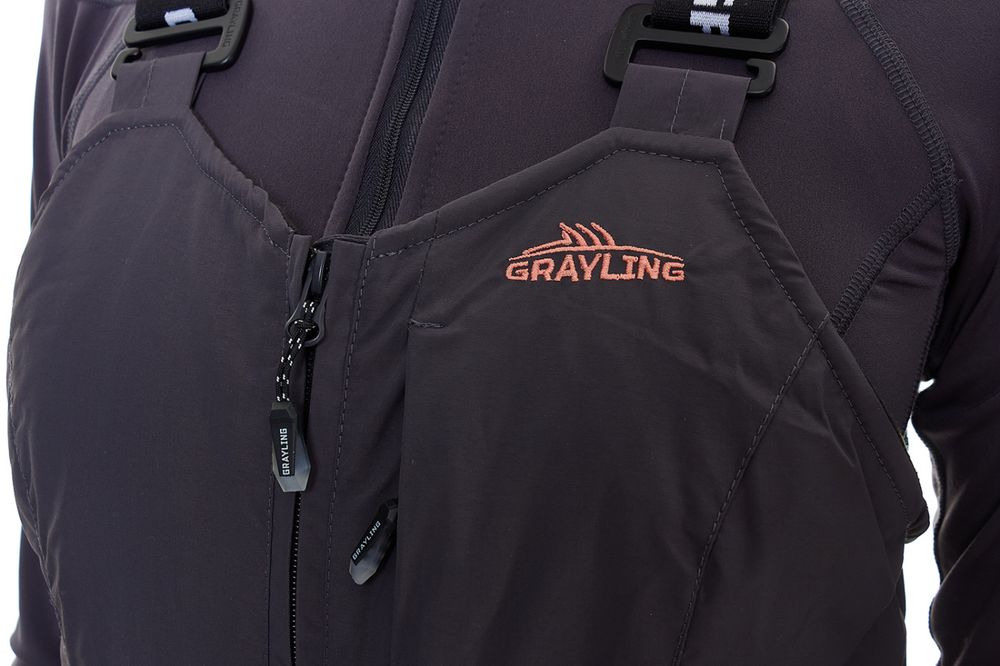 Костюм женский Ангара -35 (графит, лосось) GRAYLING