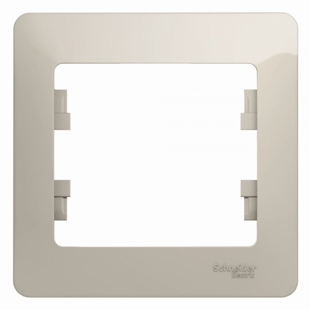 Schneider Electric Glossa Молочный Рамка 1-местная IP20 скрытая установка GSL000901