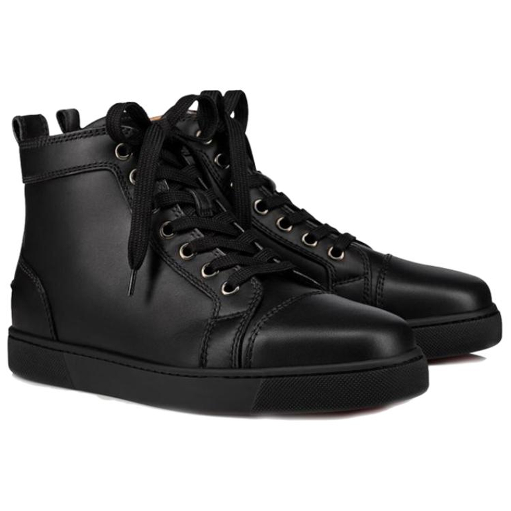 Christian Louboutin Louis Flat High Black Women"s