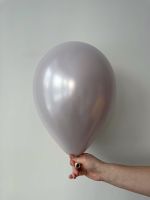 Шар 12" дабл стафф (орхидея/белый металлик)(БГ-17)