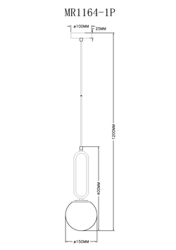 Подвесной светильник MyFar Pierre MR1164-1P