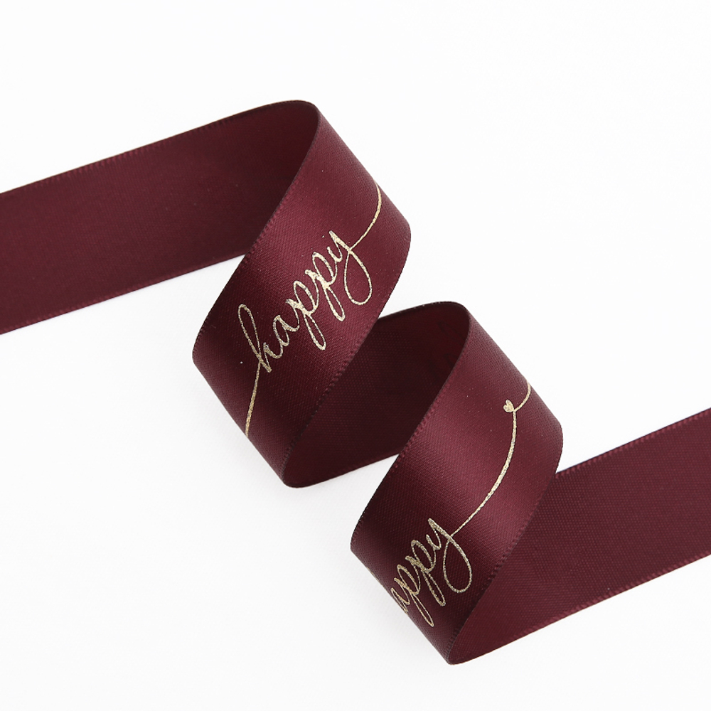 Лента"Happy" 2,5см*25Y