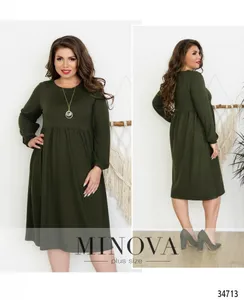 Платье 3129-ВБ-хаки Minova