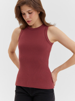 Базовый топ из эластичного хлопка