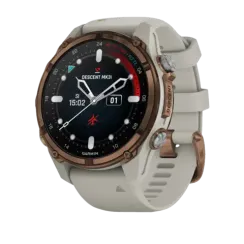 Descent Mk3i 43 мм, титановый, бронзовый безель PVD, серый силиконовый ремешок