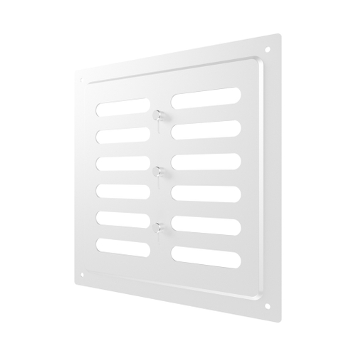 Решетка вент. 200*200 2020MER White окрашенная  сталь,  регулируемая ERA