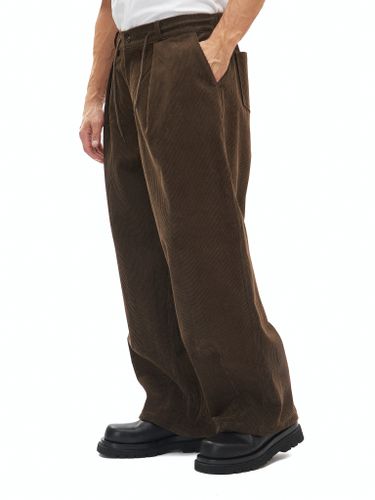 Широкие вельветовые брюки 2Studio коричневого цвета