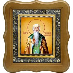 Тимофей Олимпийский (в Символех) преподобный пустынник. Икона на холсте.