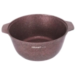 Кастрюля-жаровня 4л со стекл. крышкой, АП линия «Granit ultra» (red)