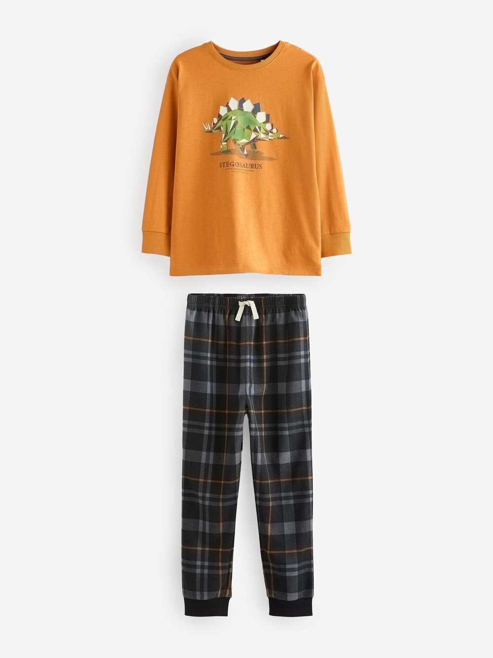 Пижама для мальчика Next B71-593, 2 шт., Светло-оранжевый, Темно-зеленый