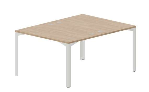 Составной стол на 2 рабочих места 118х156,6х75см (4 громмета)