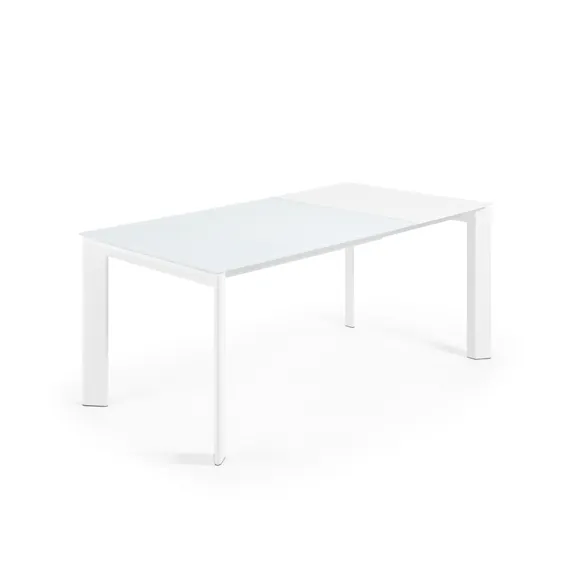 Стол обеденный Atta 120(180)x80 белое стекло