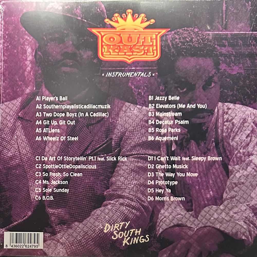 OutKast ‎– Dirty South Kings Instrumentals (Европа 2015г.)