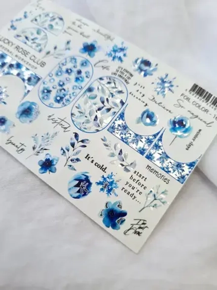 Lucky Rose Слайдеры наклейки для ногтей Foil 169