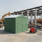 Палатка сварщика МногоТентов домик 2,5х2,5 м. (Стены брезент ОП/крыша ткань ПВХ).