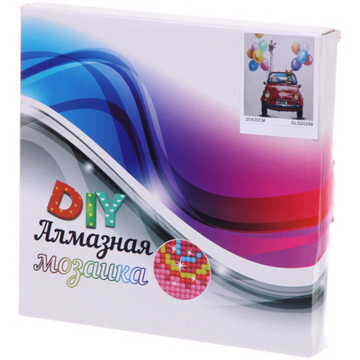 Алмазная мозаика на подрамнике с полным заполнением «МИР ЯРКИХ КРАСОК», смешная парочка, 20*20см