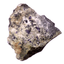 Кристалл корунд сапфир в породе асс.