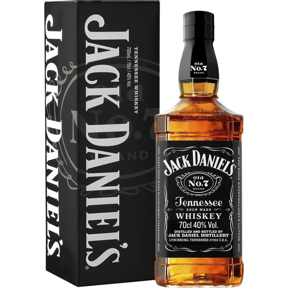 Виски Jack Daniel's Old 0,7 л. В подарочной коробке