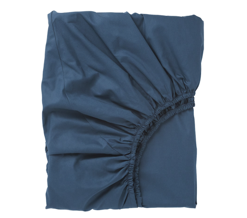 УЛВИДЕ ULLVIDE Простыня на резинке 160х200 см, темно-синяя