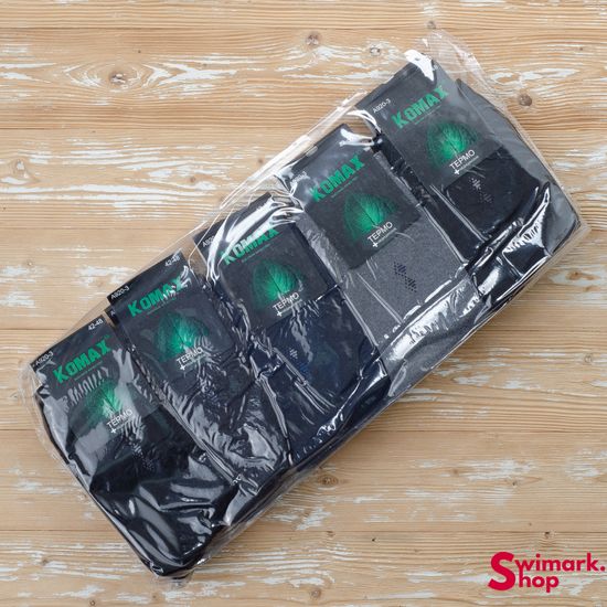 Носки мужские термо KOMAX A-920-3, 10 пар в уп.