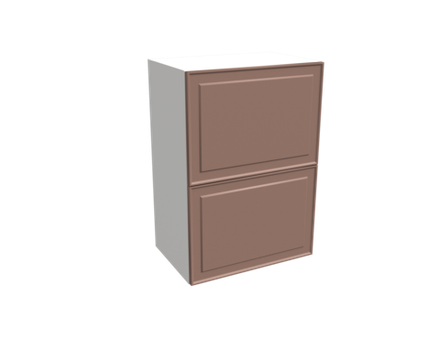 Кухня Модуль ШВГ 501Г Белый / Пудрово-розовый