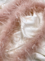 Боа страус 1 нить пыльно-розовое