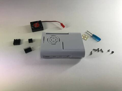 Белый пластиковый корпус для Raspberry Pi 4b