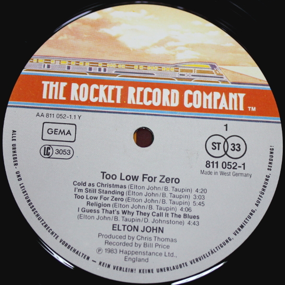 Elton John / Too Low For Zero (LP)