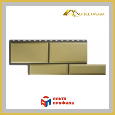 Фасадная панель Альта-профиль "Камень Флорентийский" Песчаный  1000*420мм 0,42м2
