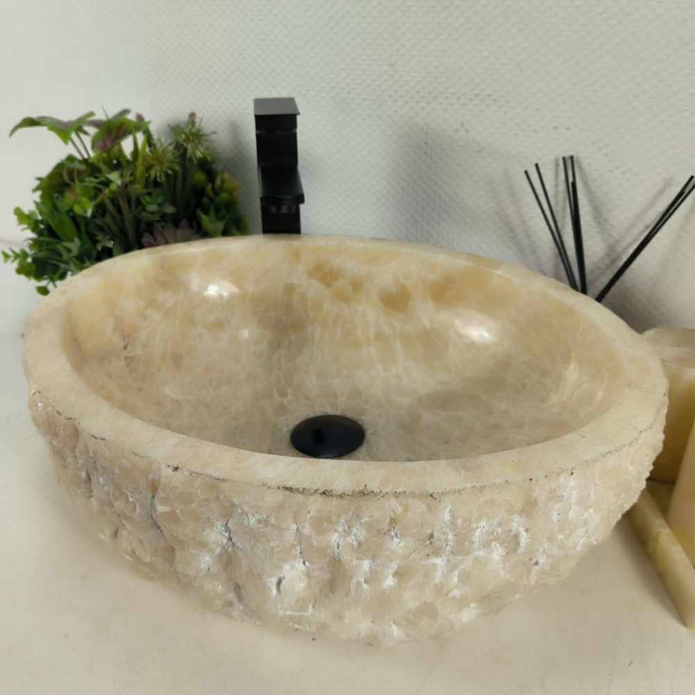 Раковина из оникса Erozy Yellow EO-64511 51*42*16 0156