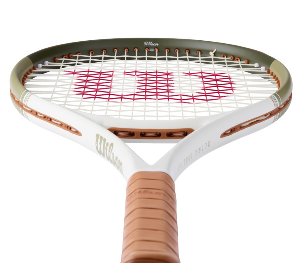 Теннисная ракетка Wilson Ultra 100L V5 Desert - brown/green/sand + струны