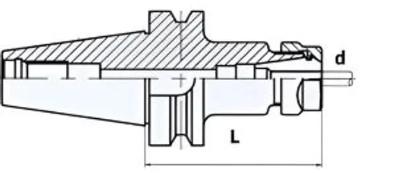Патрон резьбонарезной телескопический OCM BT30, ER32, тип ETP