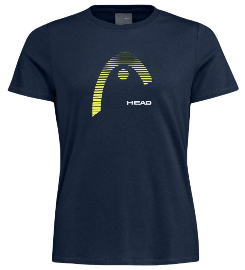Женская теннисная футболка Head Club Lara T-Shirt - dark blue