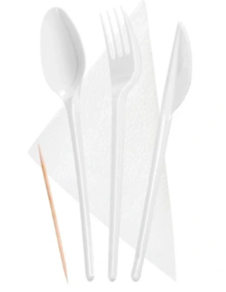 Набор приборов ПЯТЕРКА (вилка,ложка,нож,зубоч.,салф.)