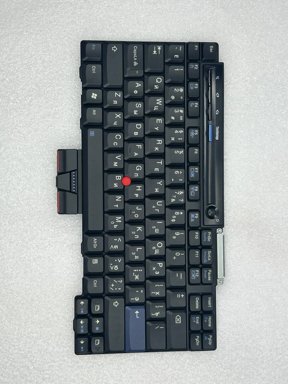 Клавиатура для ноутбука Lenovo X300/X301 раскладка - русская, без подсветки, черная (42T3616), оригинал