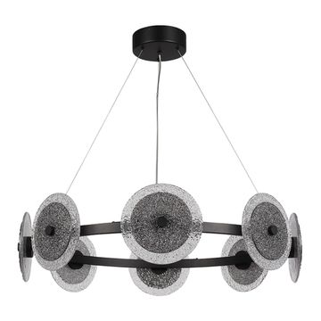 SL6142.443.01 Светильник подвесной ST-Luce черный/дымчатый LED 1*44W 4000K ALUMNO