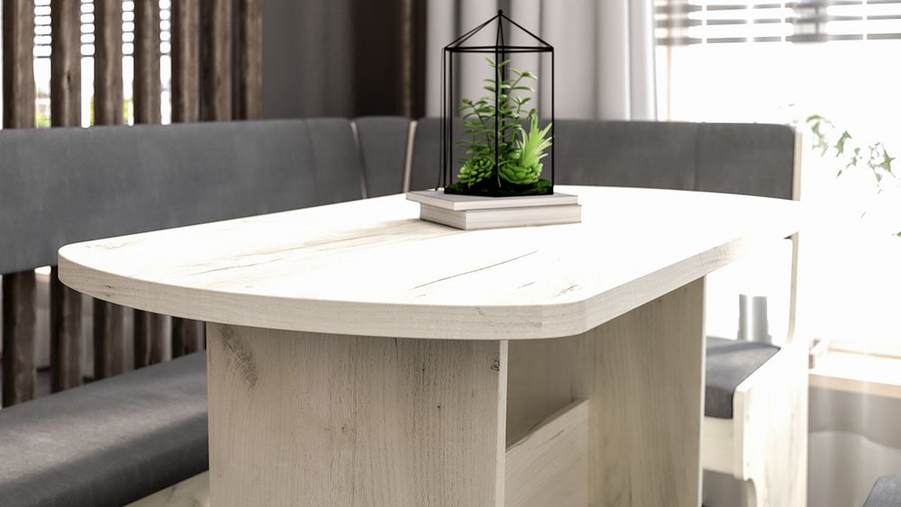 Рио (ТриЯ) Кухонный уголок (крафт белый/серый)