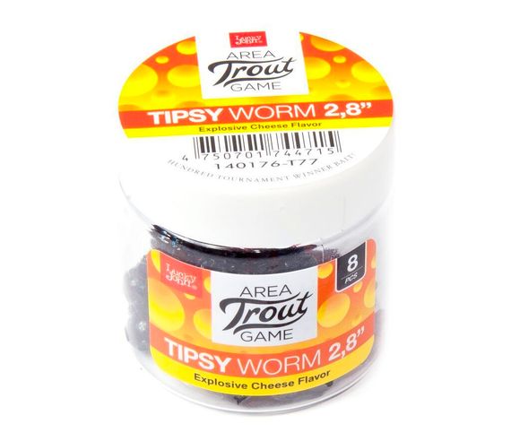 Слаги съедобные LJ Pro Series TIPSY WORM 2,8in (7,12 см), цв. T77, 8 шт.