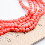 Коралл фриформ (тонированный), размер около 4-4,3 мм, цена за отрезок 19 см (1/2 нити)