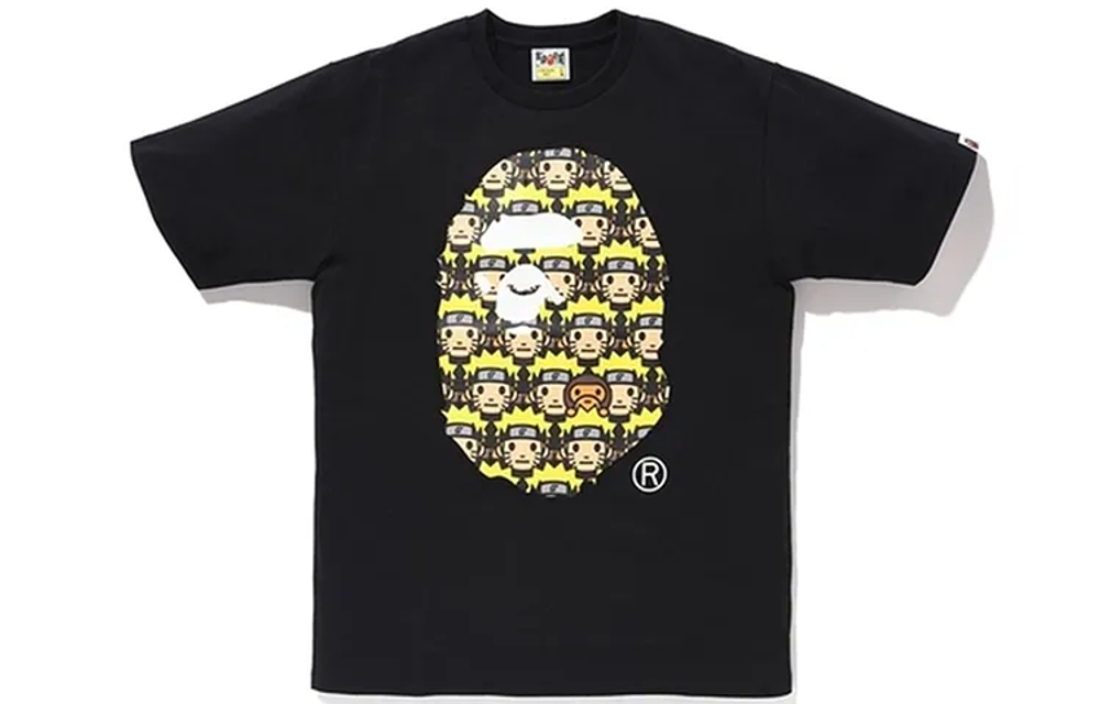 A Bathing Ape X Naruto Ape Head Tee