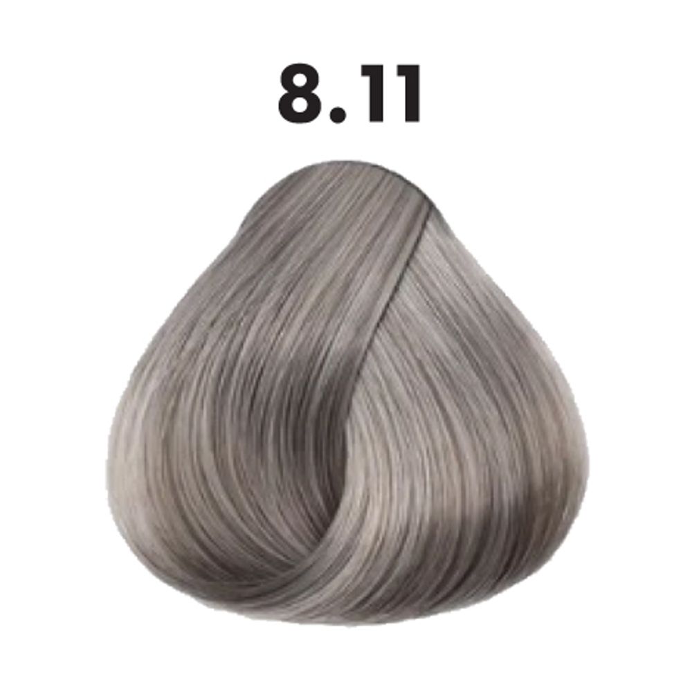 8.11 гель-краска OBRA Glow Gel Color интенсивный пепельный светло-русый - 60 мл.