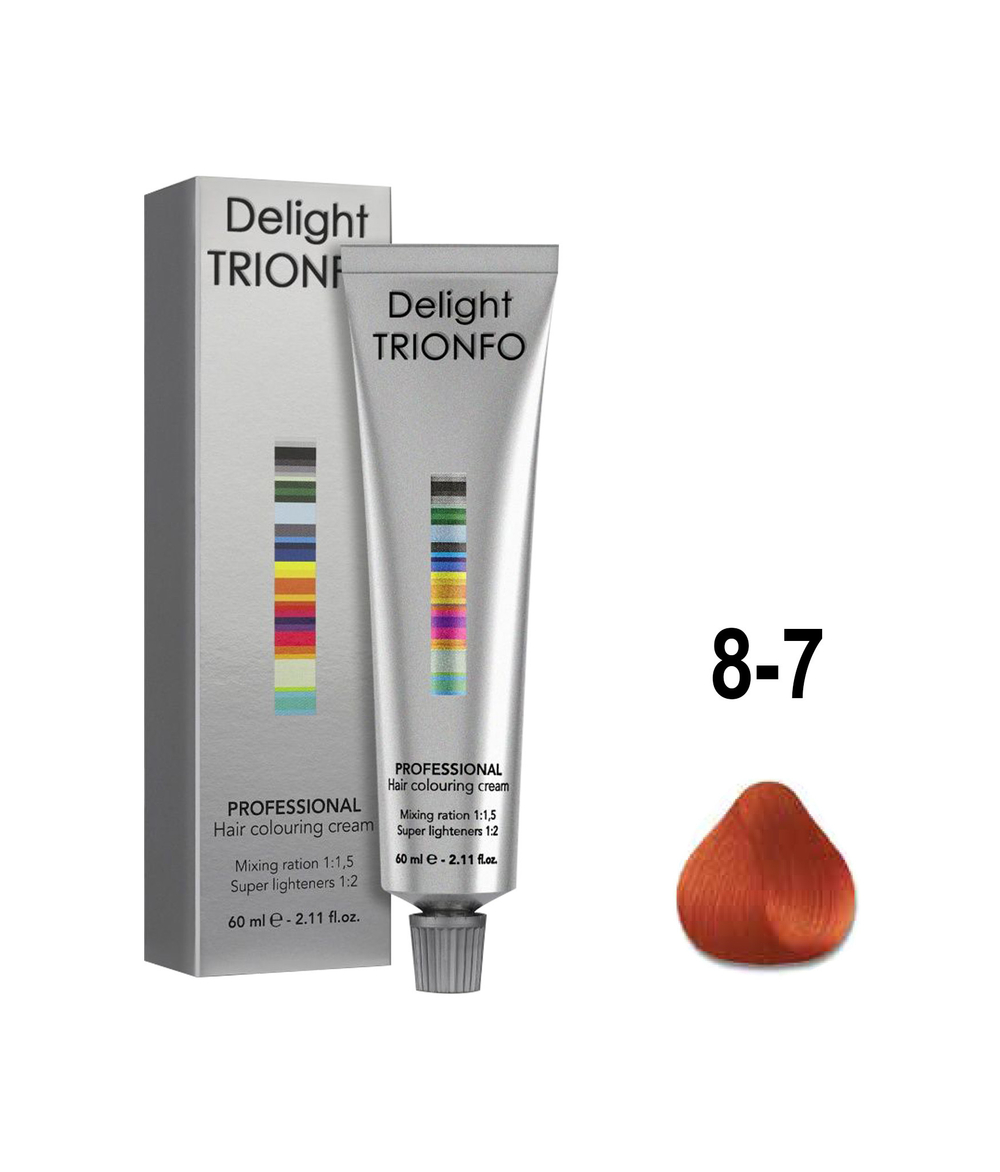 ДТ 8-7 стойкая крем-краска для волос Светлый русый медный 60 мл