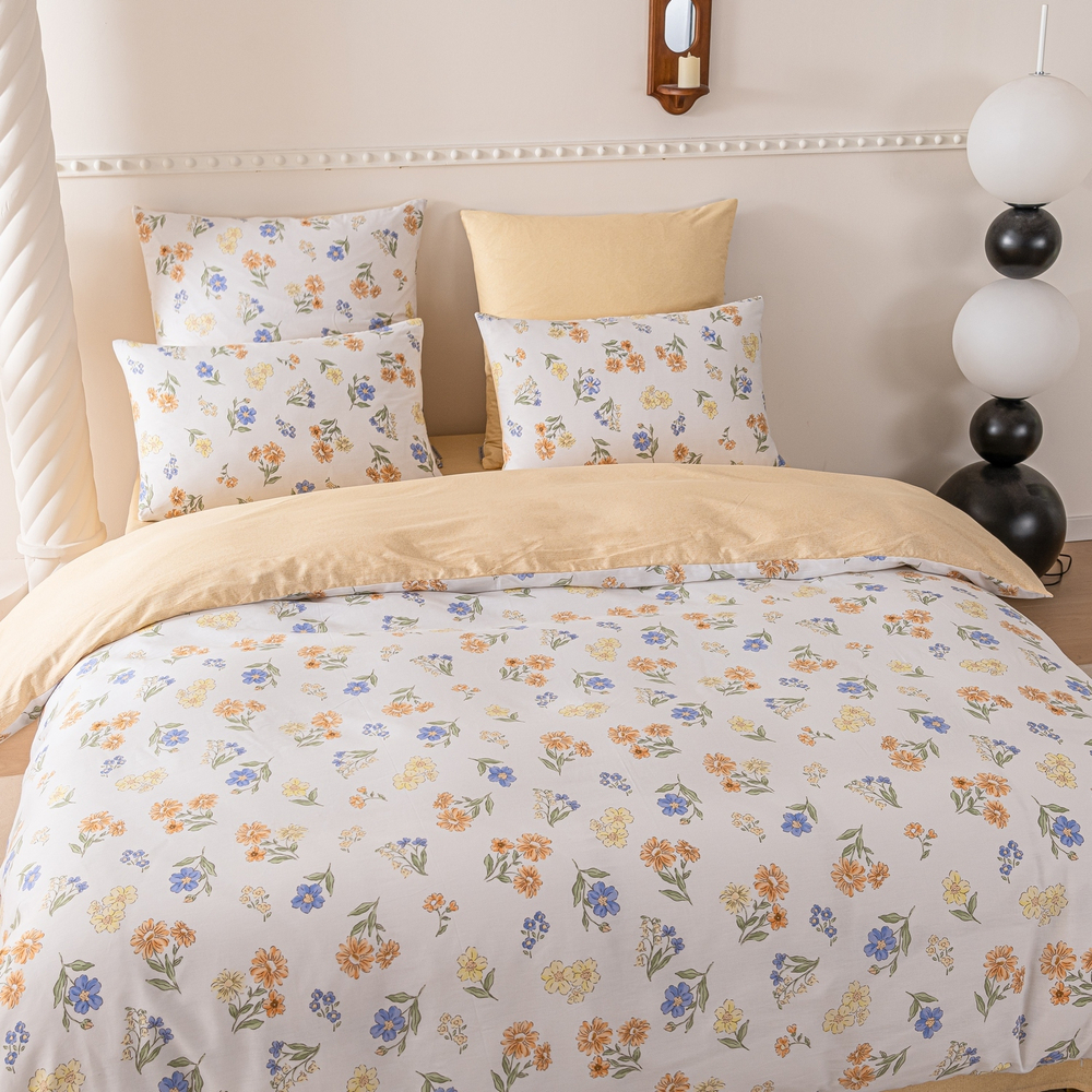 Комплект постельного белья Люкс Сатин 100% хлопок на резинке AR350