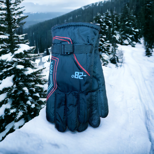 Перчатки. Мужские. Верх: Водоотталкивающий материал. Подклад: Плюш-флис. Горнолыжные. В упаковке 12 шт, разные цвета.