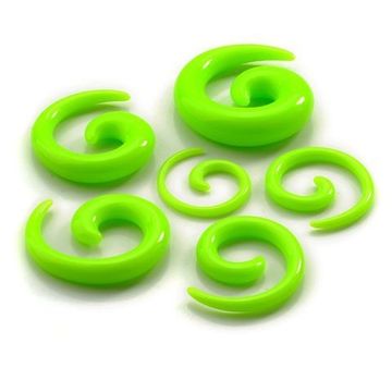 Растяжка акриловая спираль (зеленая)