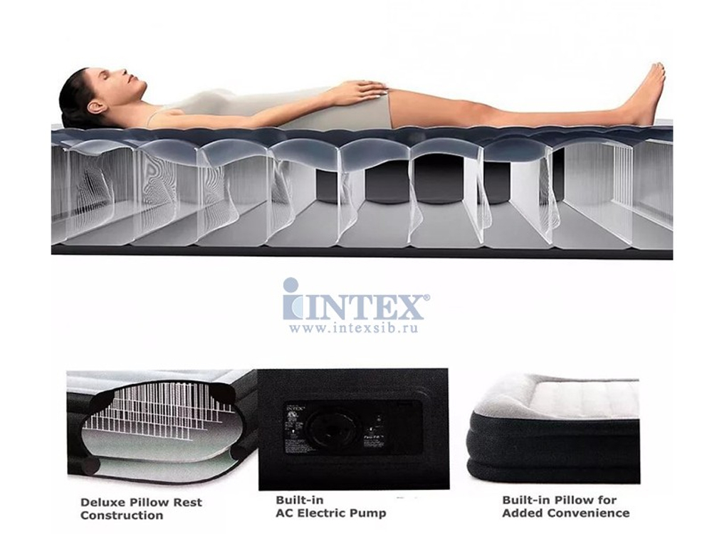 Кровать Deluxe Pillow Rest Raised Bed 99х191х42(47)см.