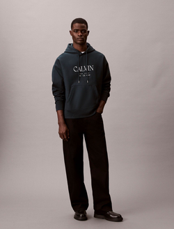 Худи Calvin Klein Premium Fleece Logo Graphic Nurture Navy