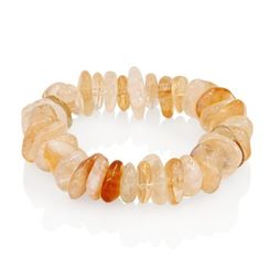 Браслет из натурального Цитрина 10-12 мм - галтовка